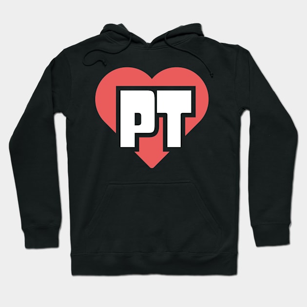 PT Heart | Physical Therapy Hoodie by MeatMan